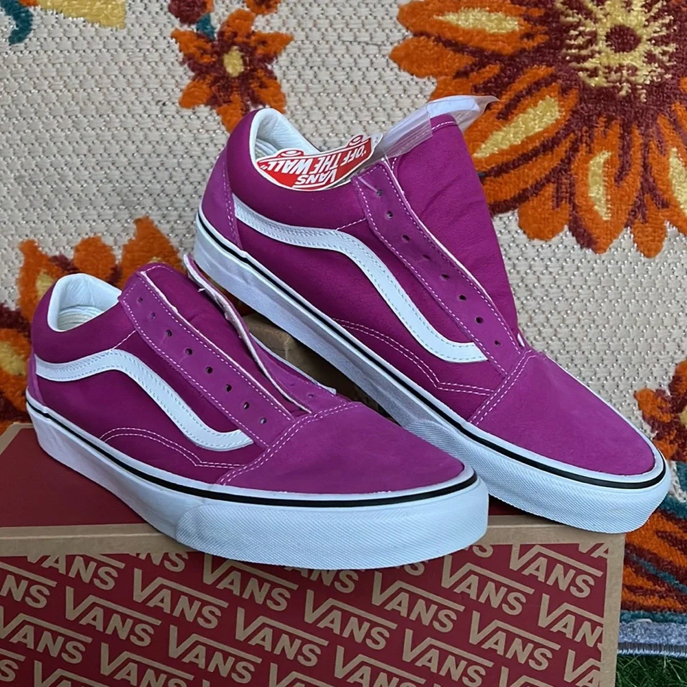 Vans •Old School Fuchsia Red/True White Men’s sneakers - Picture 5 of 16